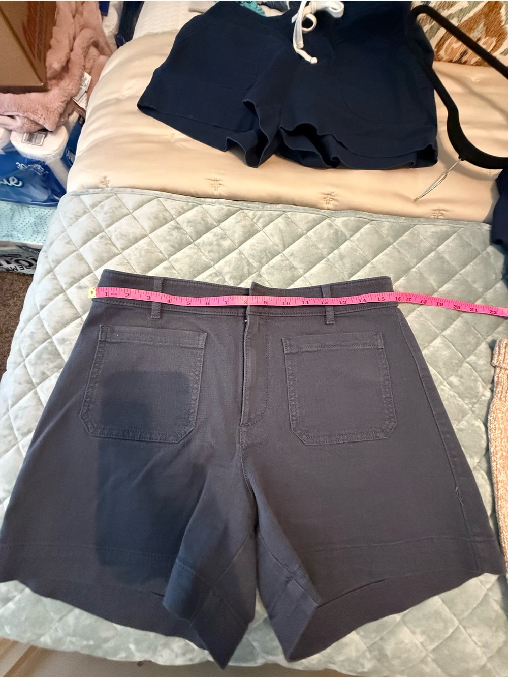 Women's dark gray  blueish color , more gray than blue Casual Oalmwr Stretch
